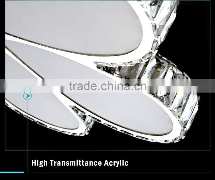 High Brightness SMD5730 Flower Ceiling Light K9 Crystal Decorative Ceiling Lamp