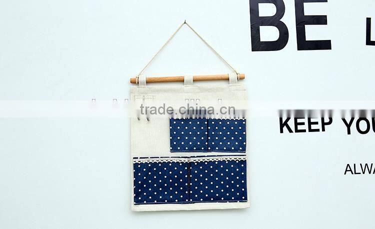 2015 new Creative home decoration Cloth art wall-mounted multipurpose storage bag