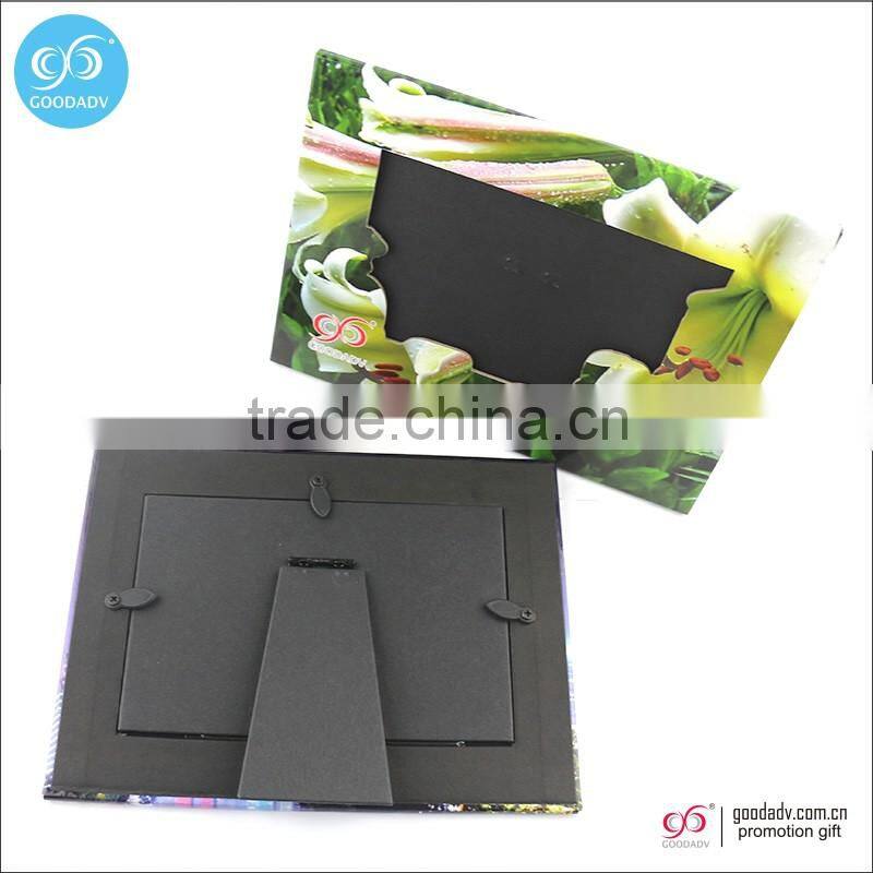 2016 New products promotion souvenir cardboard picture frame/stand paper photo frame