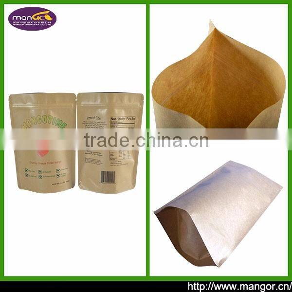 Shenzhen Factory Australia EXW CIF FOB Price Use Food Chemical Material Zipper Kraft Paper Bag Heat Seal For Honey Product