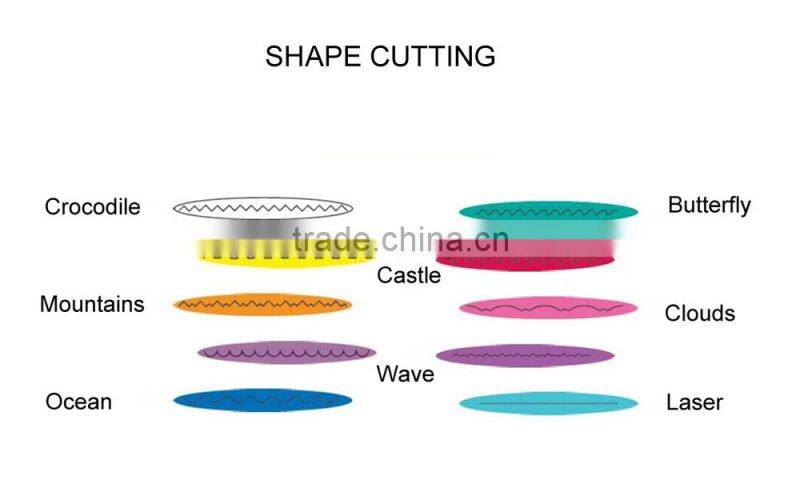 SS037 Wave Shape Edge Decorative Stainless steel Scissors, 6.5 inch