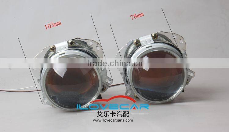 Heat resistant HID Xenon projector lens, new He lla G4 headlight projector lens