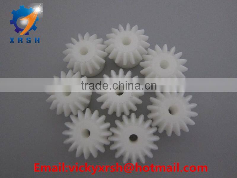 White plastic nylon bevel gear M2.5*19T