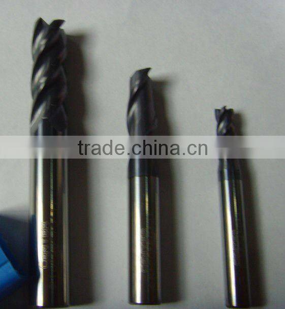 Nano super micro grain square end milling cutter