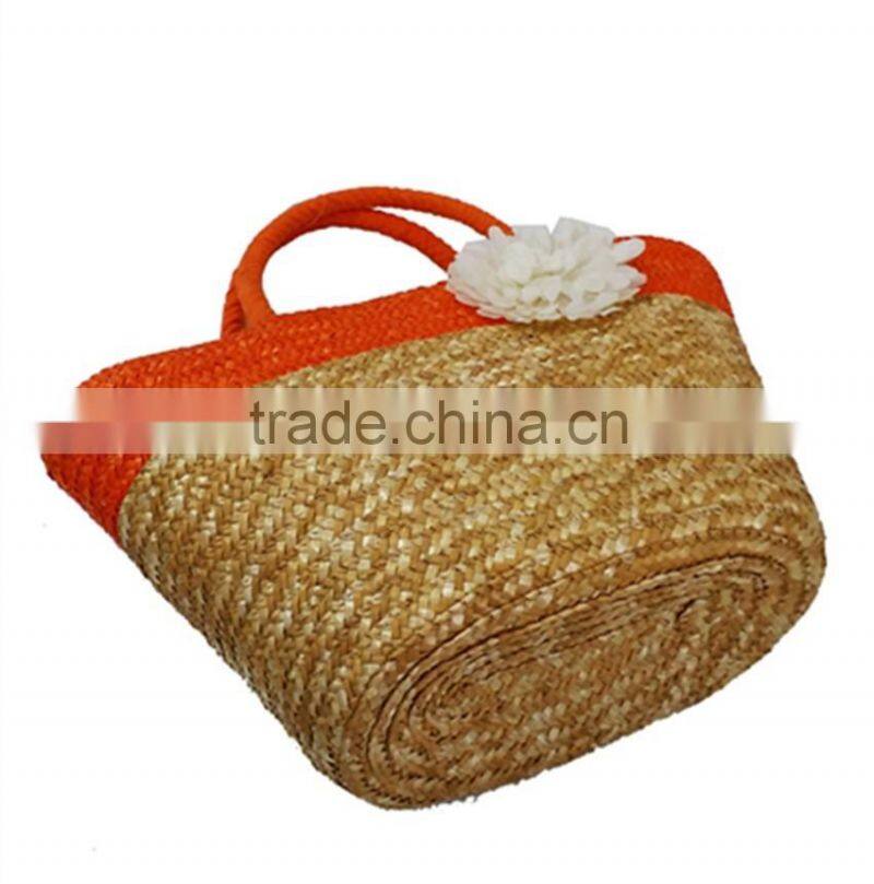 Fashion straw bag/straw basket bag/cheap straw beach bag
