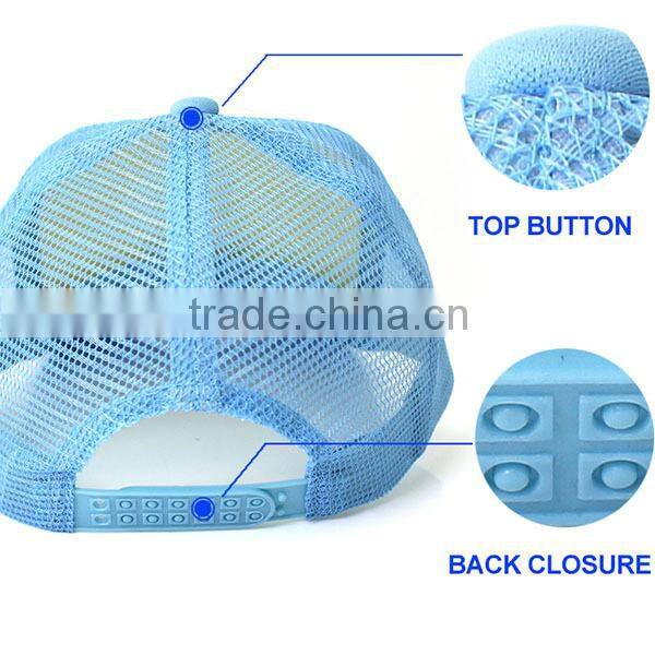Sublimation Black White Foam Mesh Trucker Cap