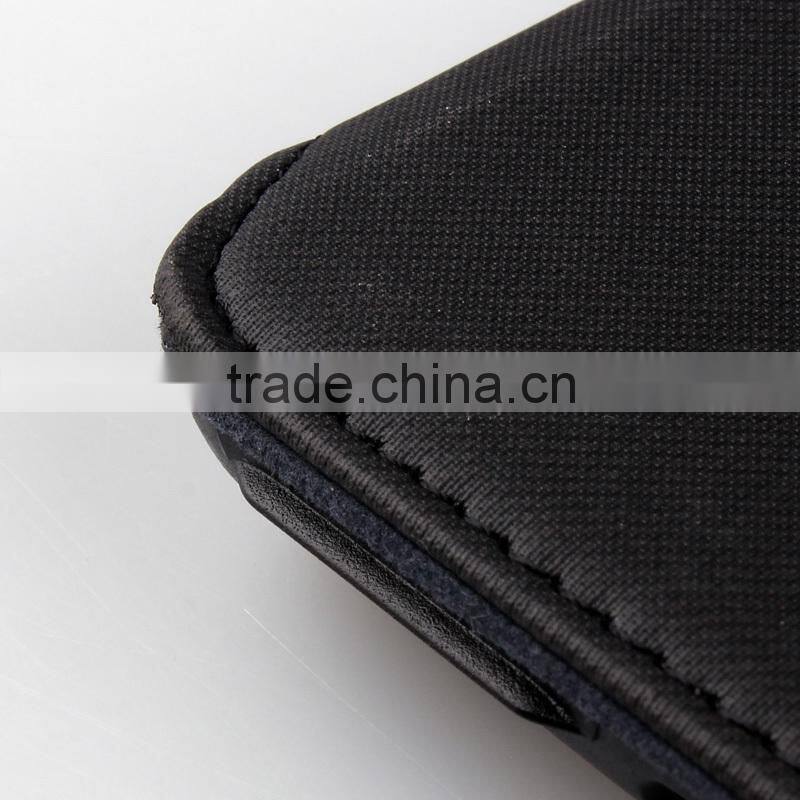 Oblique fabric rotating shape gear leather case for iPad Air