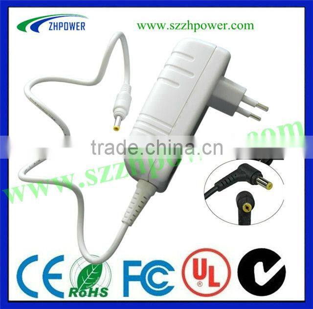 6v 1000ma battery charger EU.AU. white (colour) pass UL.KC.FCC.SAA.for LED monitor,POS,CCTV camera