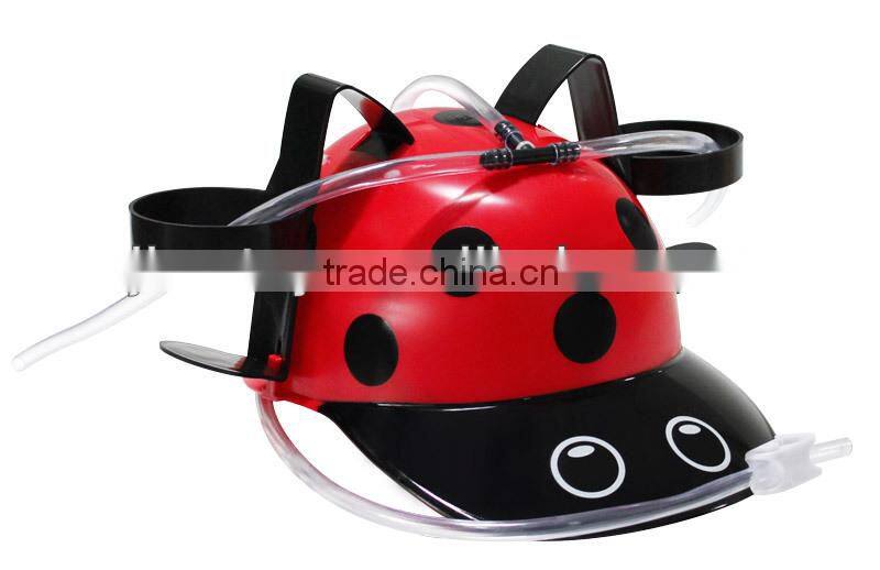 Promotional blue dringking hat beer cap drink cap with light