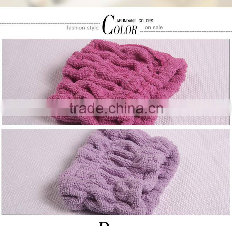 hot sale coral fleece cheap elastic hair accessories headbands for women or little girl