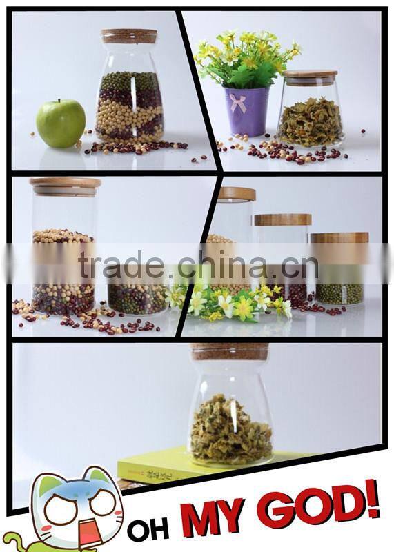 600ml straight transparent glass jar,strorage,container with lid