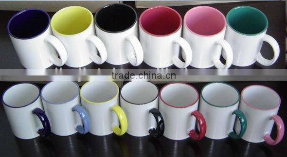 JT-7102 Stoneware Straight Sublimation Coated Mug for Heat Transfer Printing