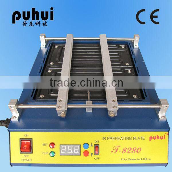 Puhui T8280 bga rework station, electronic hot plate, IR preheating plate, preheater,oven