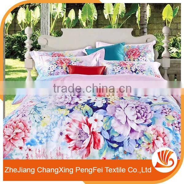 China supplier export 100% polyester microfiber printed bedsheet