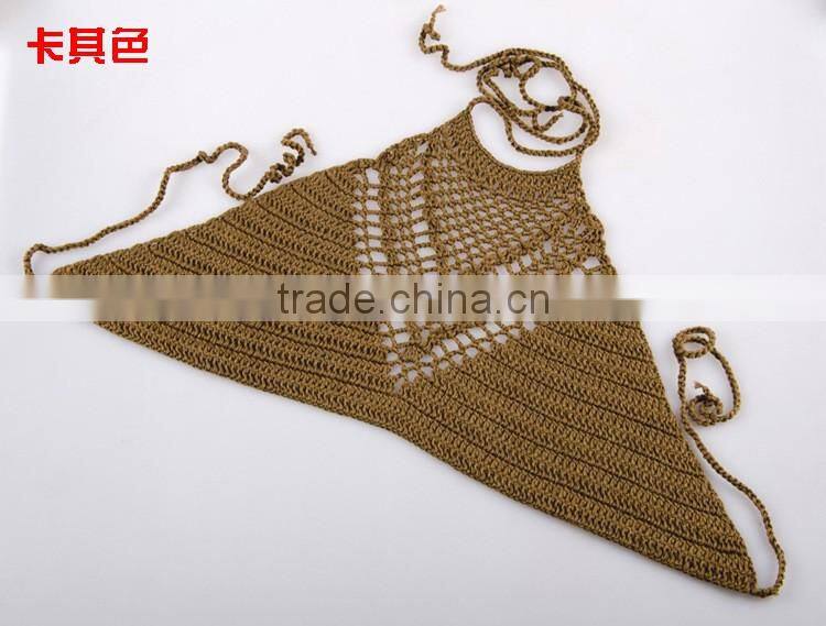 swimwear swimsuit , crochet cotton bikini bra