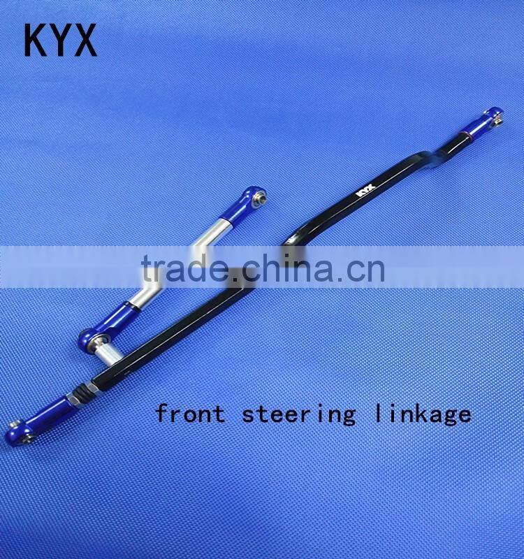 kyx rock climbing car billet machined alloy front steering linkage for axial wraith
