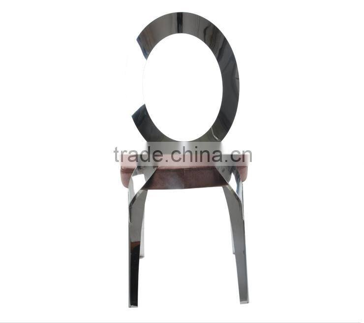 Fashion Hollow Out Stainless Steel Dining chair