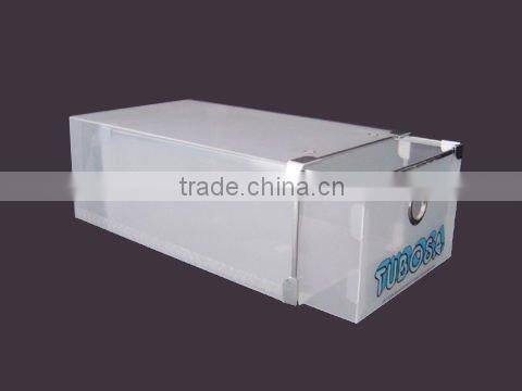 plastic shoe box with drawer design