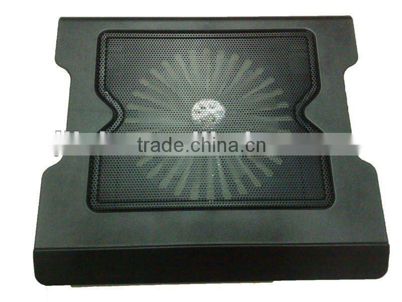 2012 hottest Aluminum & plastic cooling pad for laptop with USB hub