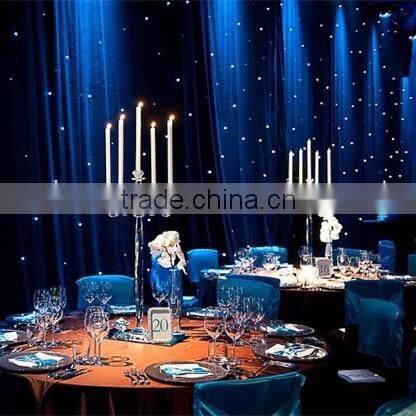 glass votive candelabra for wedding crystal candelabra centerpieces with cylinder hurricanes 5 arms