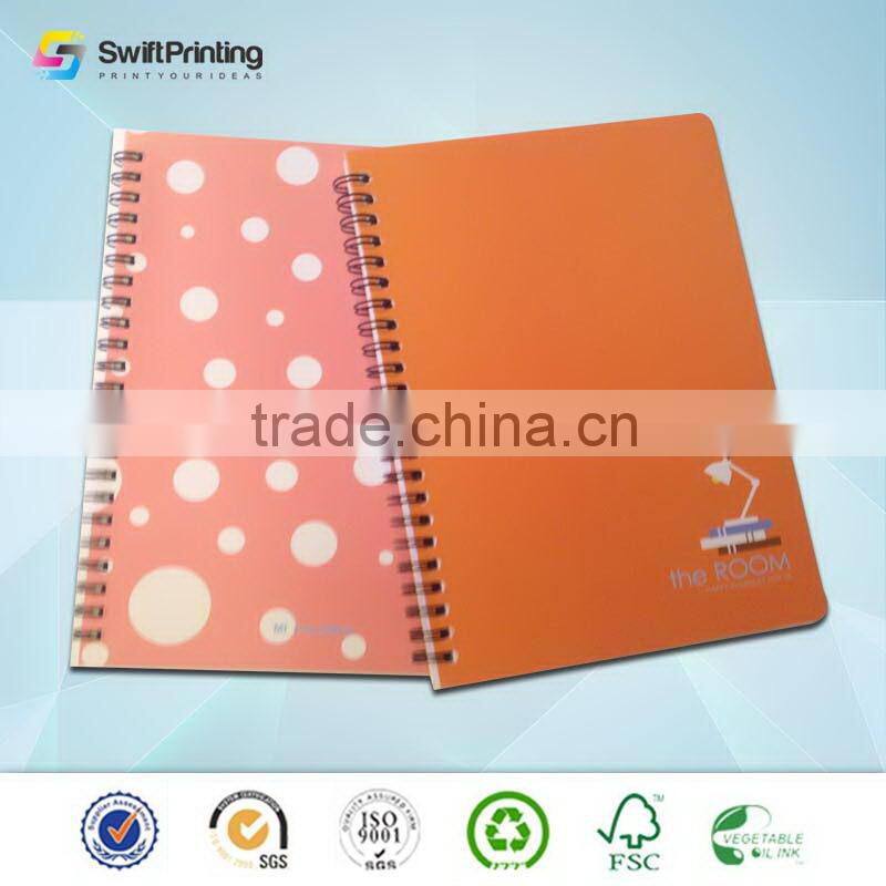 2015 new coming full color notebook customized printing