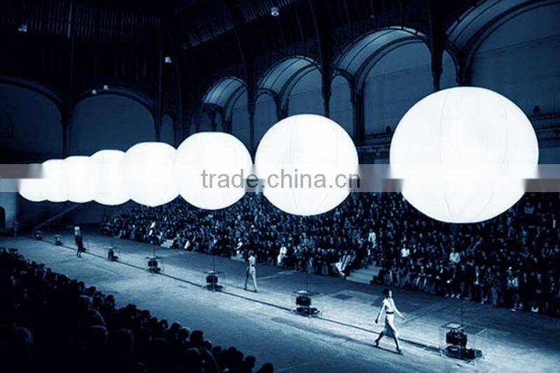 hot sell 1.5m Diameter Advertising Inflatable Trip led Balloon with printed stand LED Balloon for Concert or Action or Party