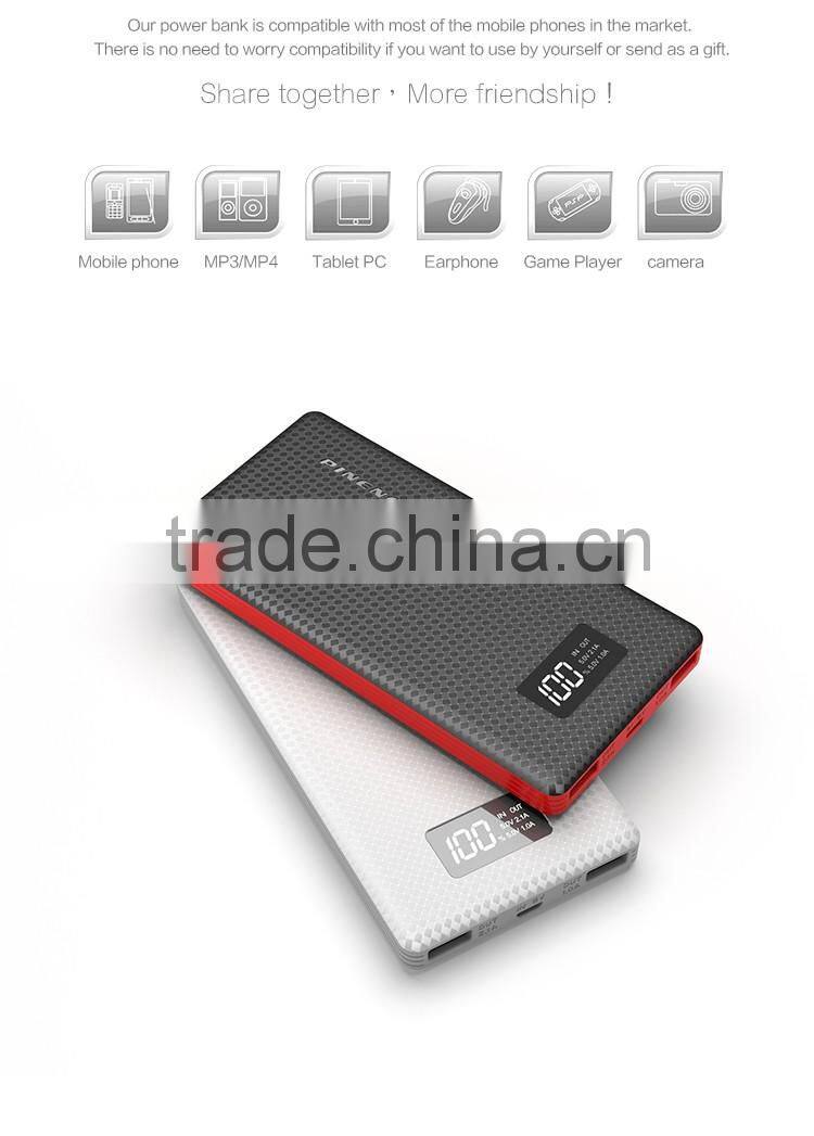 10000mAh slim mobile power bank/travel charger Pineng PN-963