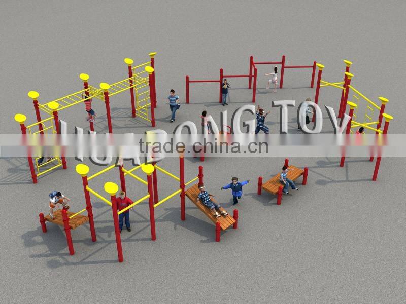 Outdoor children climb amusement park kids tunnel