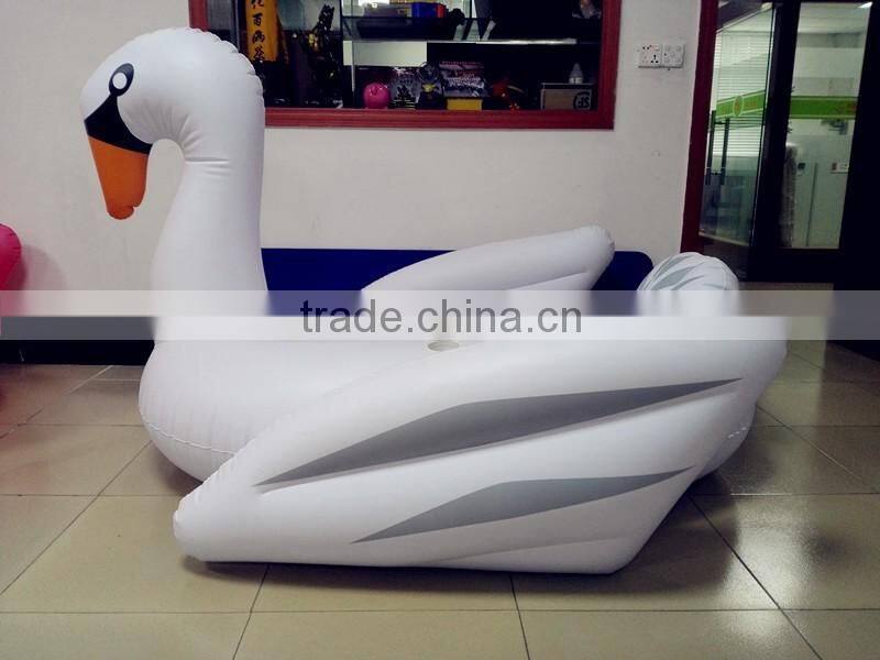 Hot selling inflatable giant swan inflatable white swan pool float inflatable white swan rider