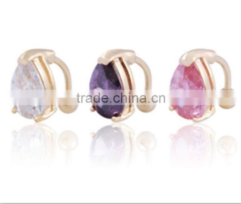 Hot Sale Sex Belly Ring Peach Heart Navel Ring