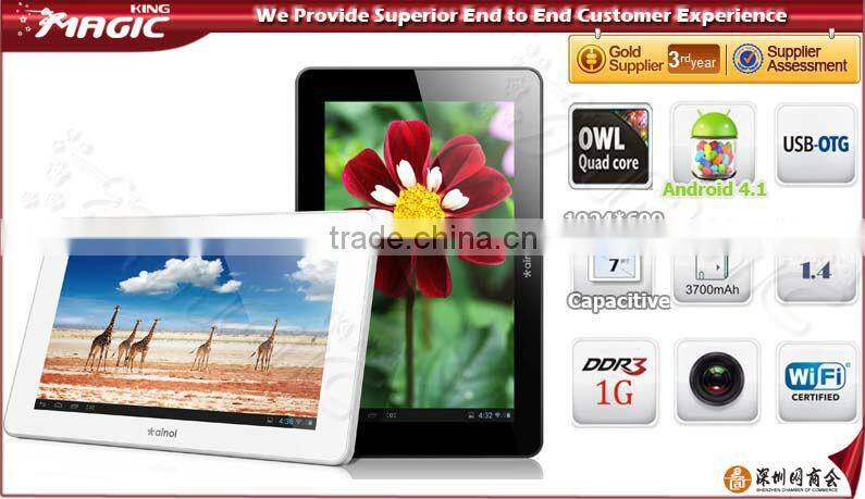Hot android 7" robotic arm processor tablet pc