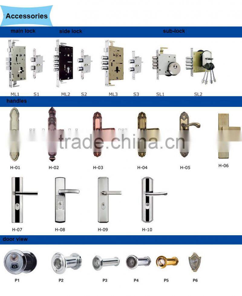 Safe room interior metal steel door skin steel door apartment