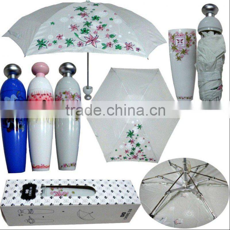 pink portable gift perfume bottle umbrella