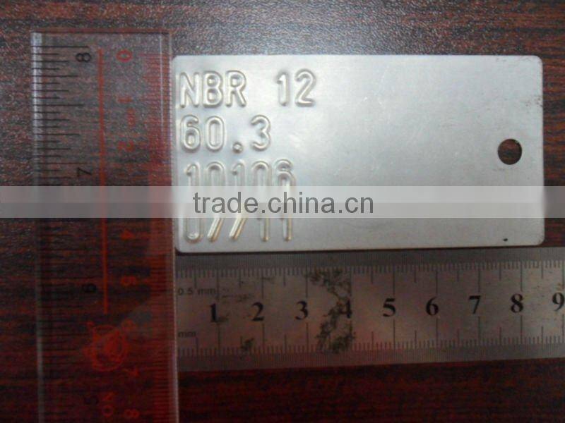 Manual plate embossing machine