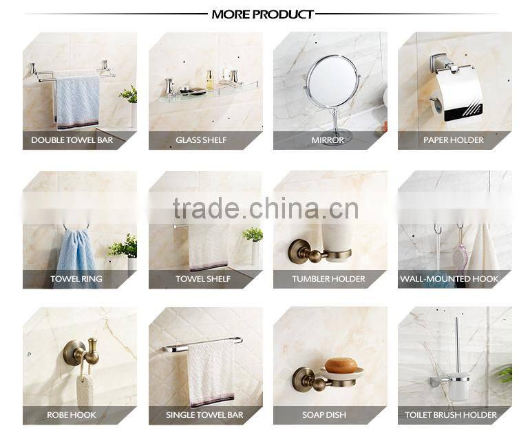 Hotel Style Made In China ZInc Alloy Antique Bronze Wall-Mounted Bathroom Accessories Set