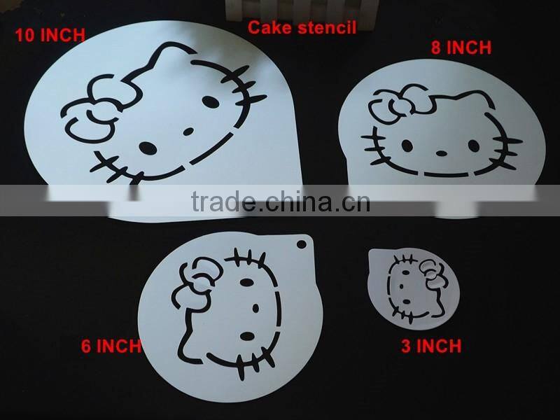 Heart Style Fancy Monkey Cake Spray Mold / Coffee Tiramisu Spray Mold,Cake Stencils