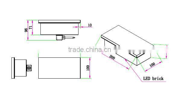 3 years warranty outdoor IP67 24v led brick paver light