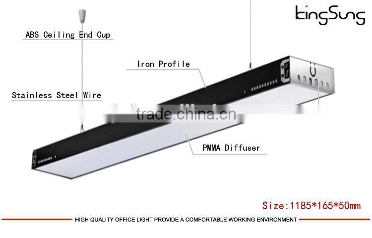 Tube8 Office Lighting Fixture Steel Led Lighting Profile