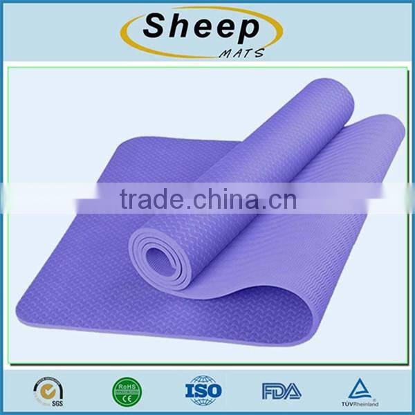 Custom waterproof exercise anti fatigue anti-slip fitness yoga mat