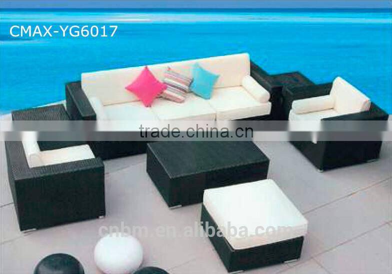 100% hand Rattan/Wicker Patio Sofa Outdoor Furniture Garden Sofa CMAX-6017
