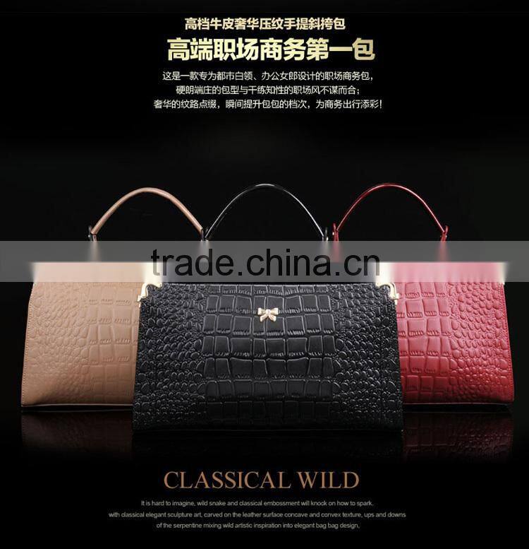crocodile leather bag wholesale handbag china brand handbag