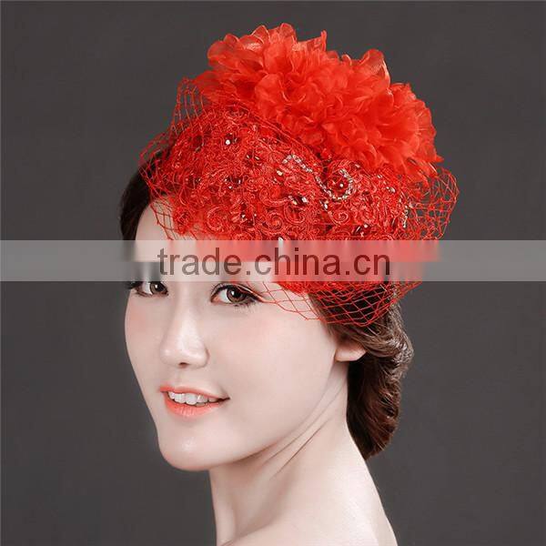 MYLOVE red lace hair accessory handmade high quality statement MLF131