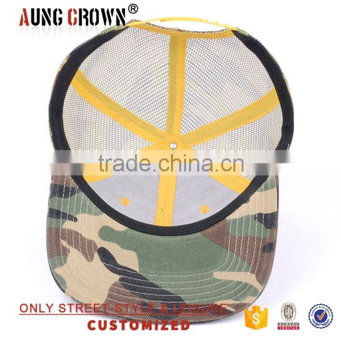 Fashion custom mesh camo trucker hat