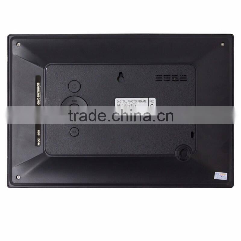 2017 new model black/white 10 inch battery operate digital photo frame