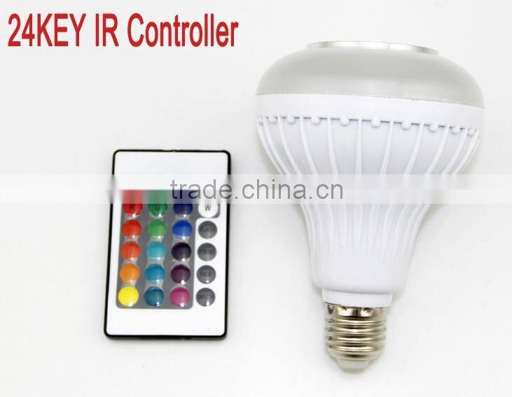 24keys ir remote 12w bluetooth smart bulb