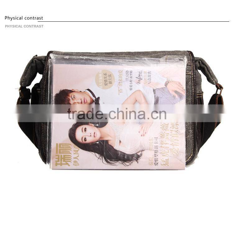 Retro Cotton Canvas Messenger Bag Tablet Laptop Messenger Bag Men Crossbody Bag School Bag Bike Messenger Bag