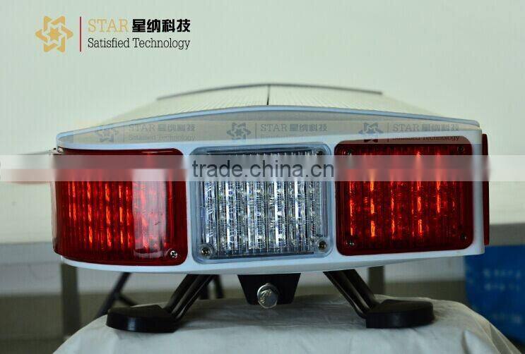 police car led warning light bar, 100 watt speaker, red blue led warning lightbar