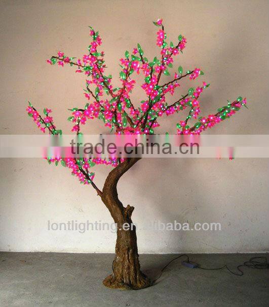 Customer customize beautiful pink Led outdoor light trees