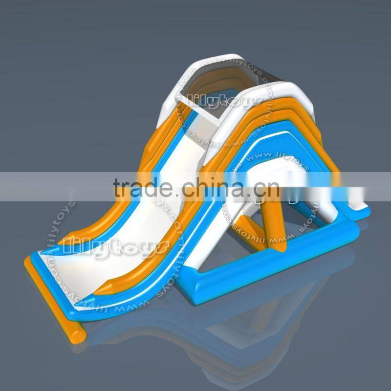New design inflatable aqua slide, hot giant inflatable water slide, large inflatable floating water slides