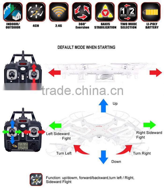 Factory Wholesale 2016 Hot Sale Syma X5C Remote Control Syma Drone X5C RC Quadcopter with 2MP Camera Drone